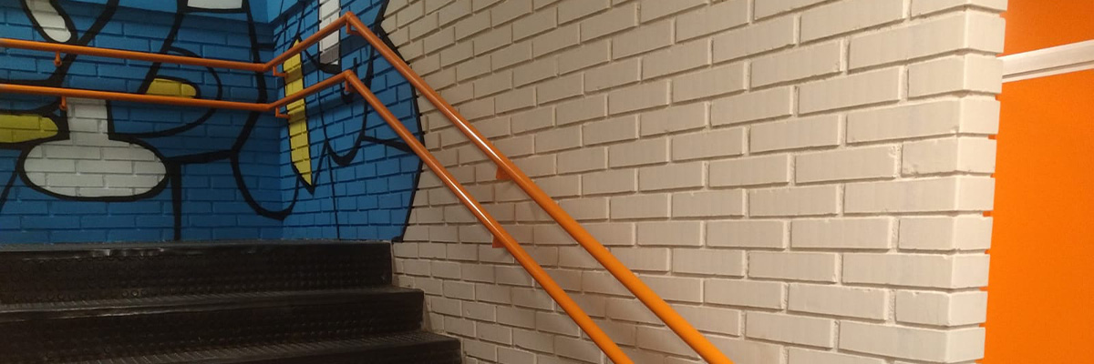 Corrimão de ferro para escada interna Corrimão de ferro para escada interna