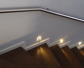 Corrimão de parede de alumínio